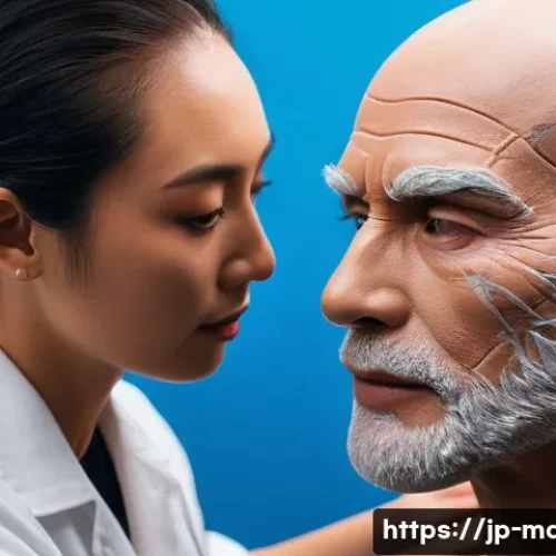 특수분장 전문가로 전향하기 - A professional special effects makeup artist applying realistic silicone prosthetics to an actor&rsquo;s f...
