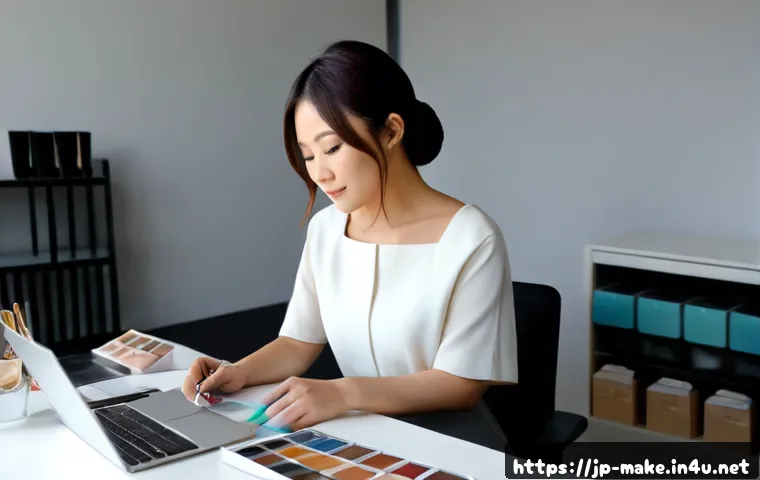 뷰티 기업 채용 정보와 메이크업 관련 이미지 1